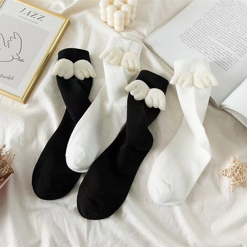 ⭐️𝐈𝐇𝐒 𝟖𝟕𝟕 𝐋𝐚𝐦𝐩𝐮𝐧𝐠⭐️Kaos Kaki Sekolah Anak Perempuan Karakter Sayap Angel Import