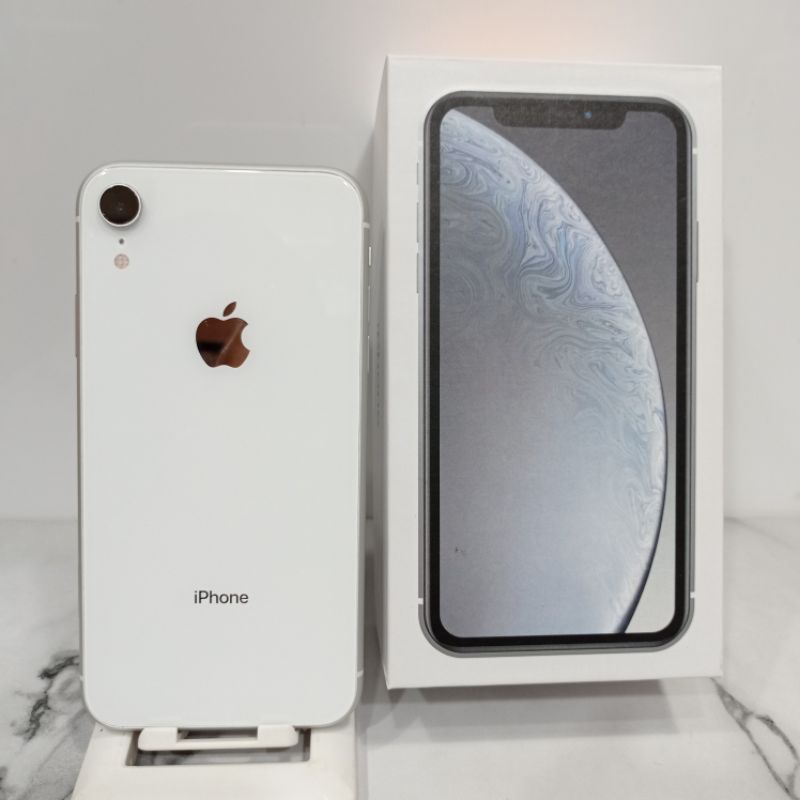 IPhone XR 128GB Hanphone second fullset batangan original bergaransi