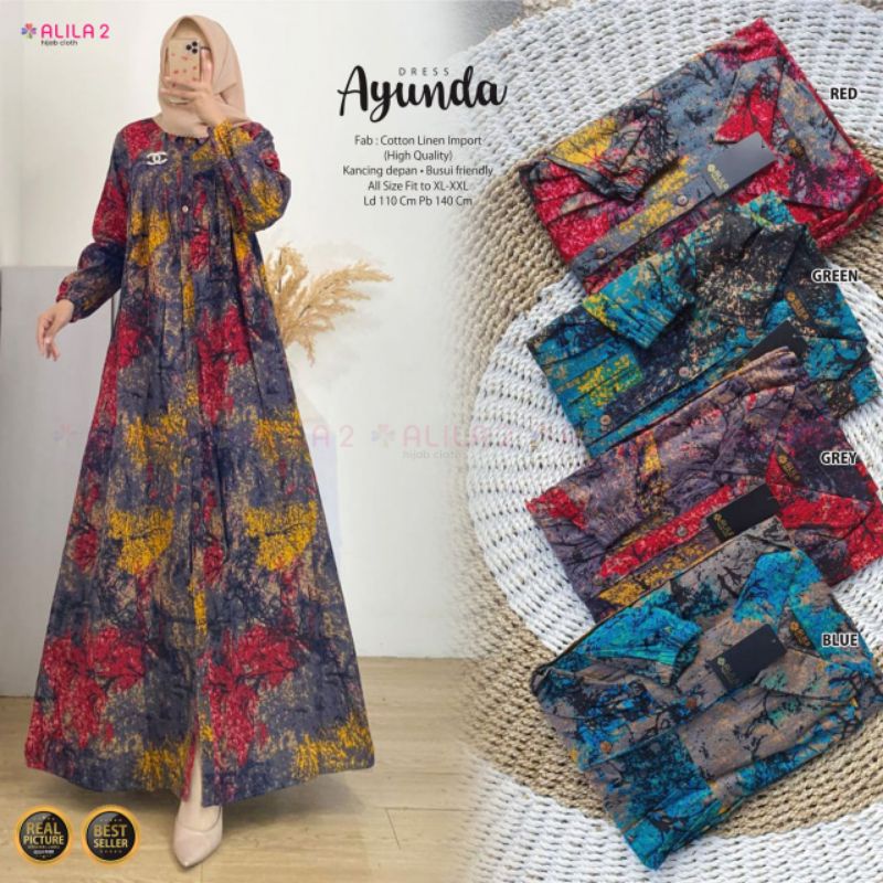 AYUNDA DRESS ORI ALILA | Cotton Linen Import