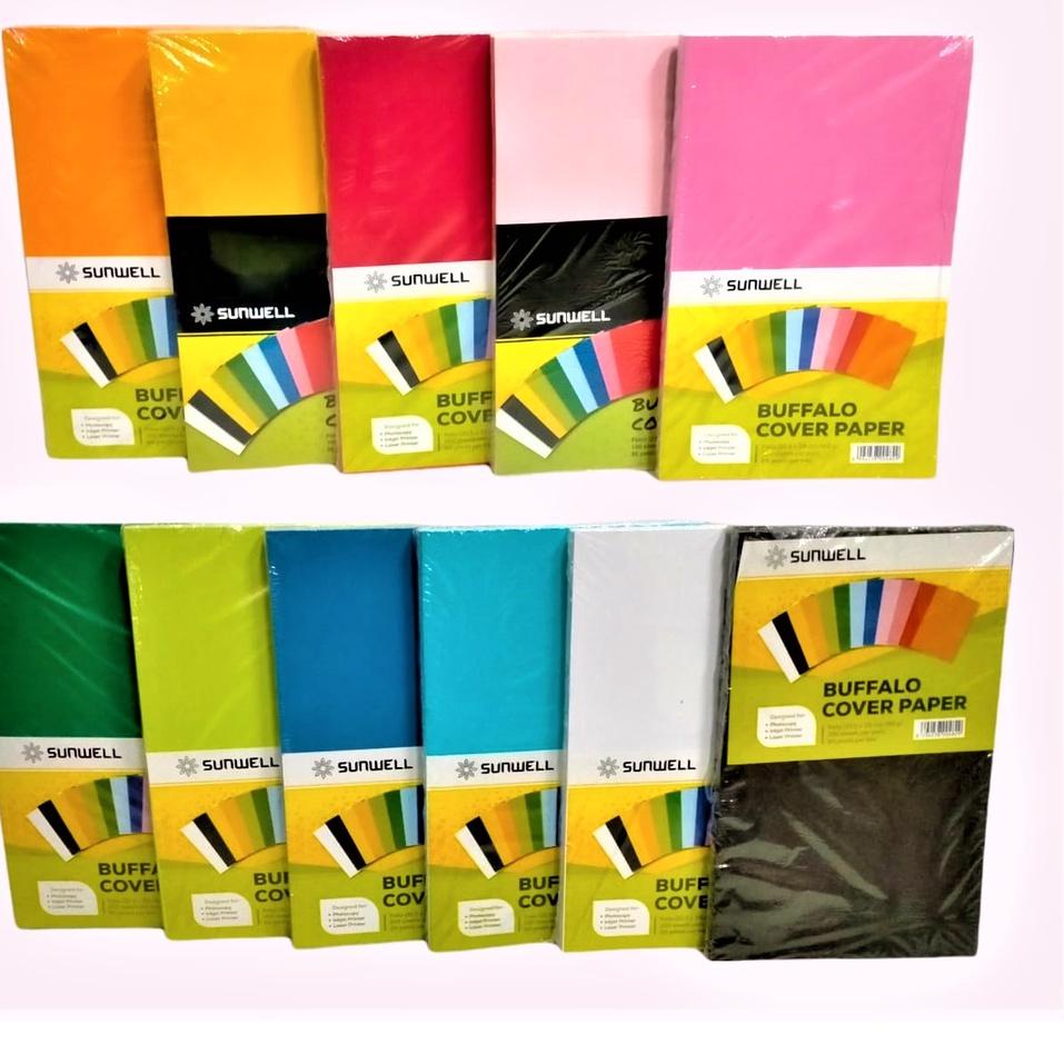 

Serba Populer KERTAS KARTON BC COVER JILID FOLIO BUFALO POLOS WARNA 150 GSM ISI 100 LEMBAR