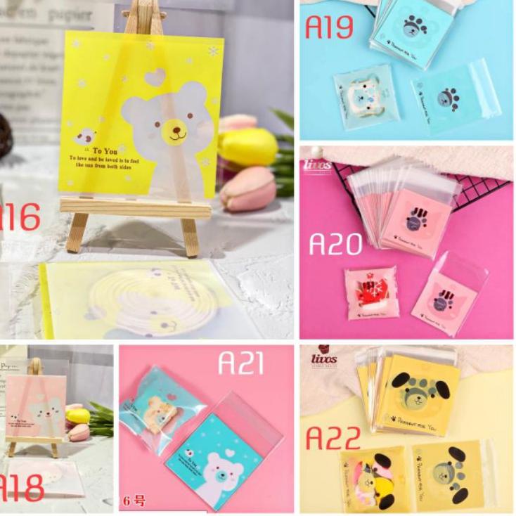 

Trx7o2Nc Plastik cookies 10x10 cocok buat isi permen/ cookies isi 100pcs