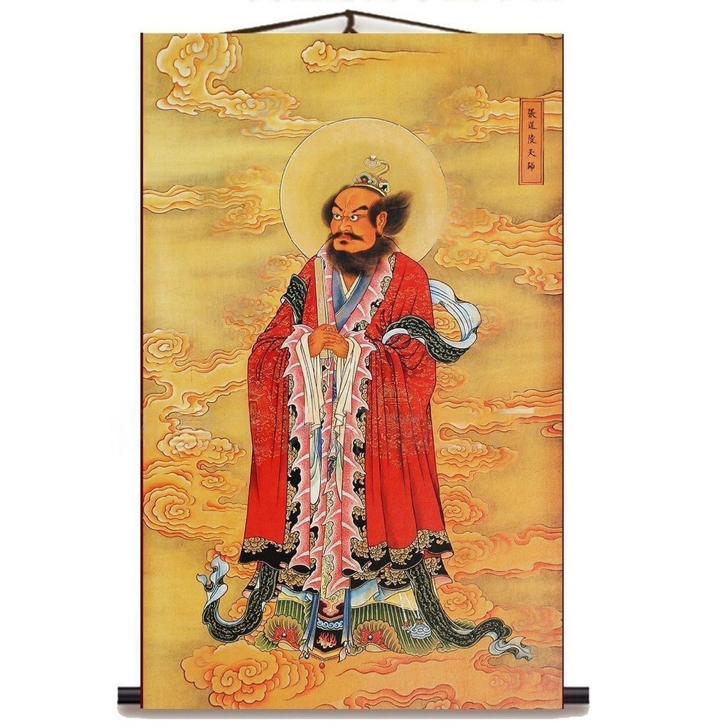 Lukisan Gantung dewa zhang tian shi tio tian shi 45×80 cm LG116