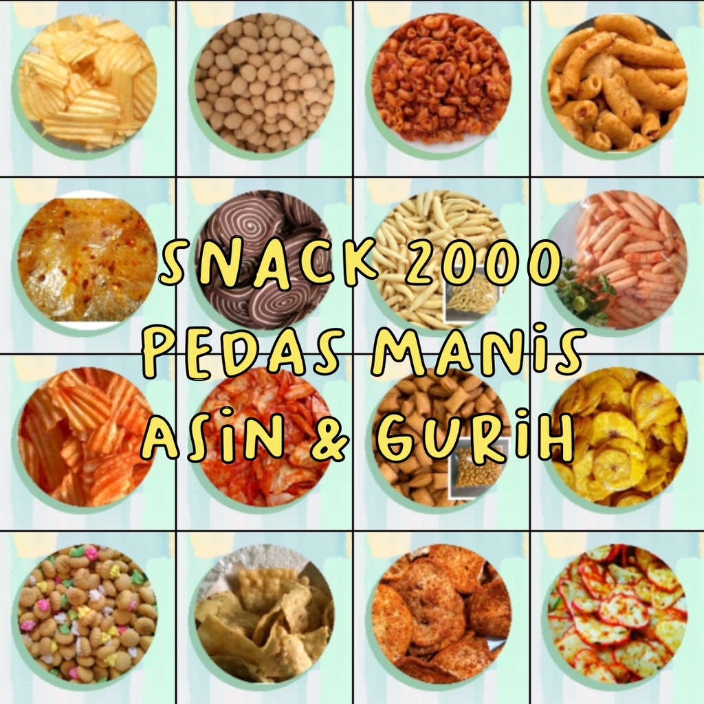 

Serba 2000 Snack Kiloan Murah Jajanan Viral Cemilan Terlaris Serba Pedas Manis Asin Gurih