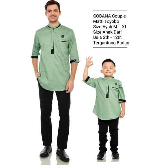 Paling Laris Alburaq28 - Baju Koko Kurta Pakistan Ayah Dan Anak Warna Hijau Mint Cobana / Baju Koko 