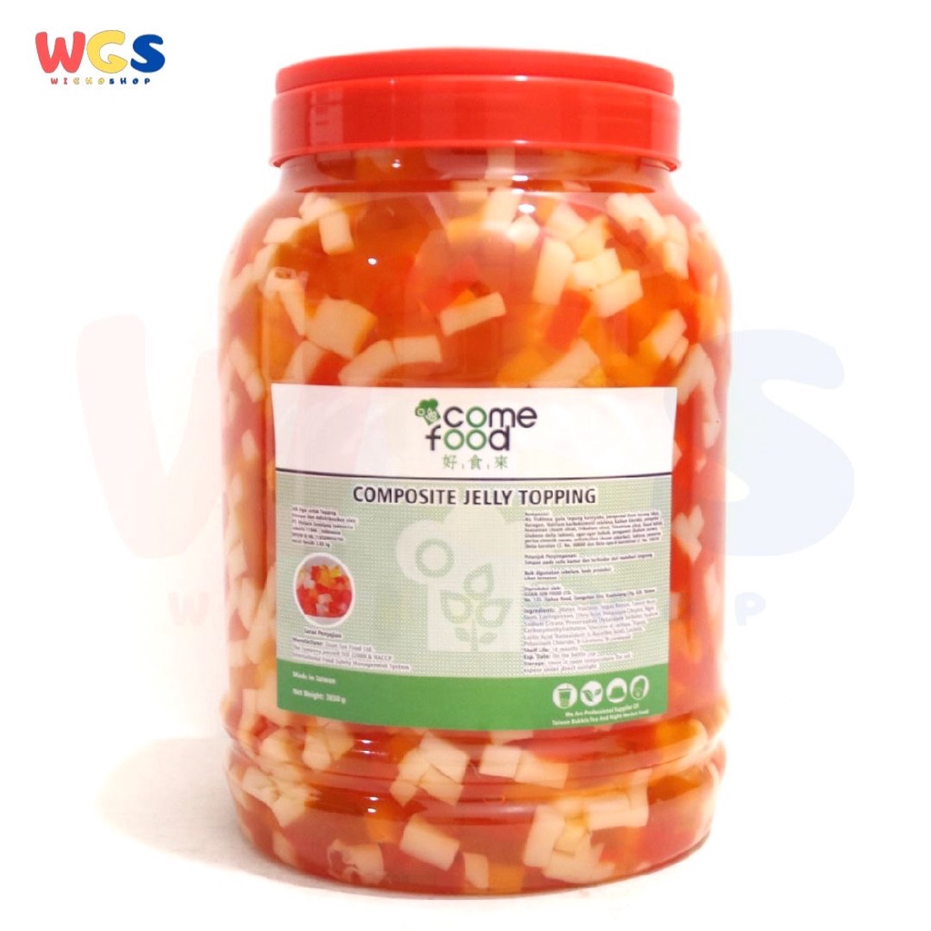 Come Food Composite Jelly Rainbow Topping Bubble Tea &amp; Boba 3850g