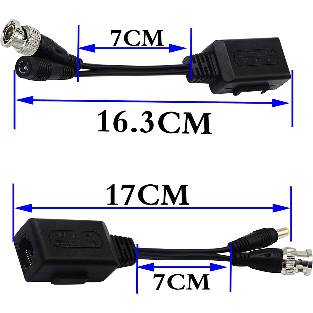 Video Balun CCTV 1 Channel 1CH 5MP Up to 8MP AHD TVI CVI Analog