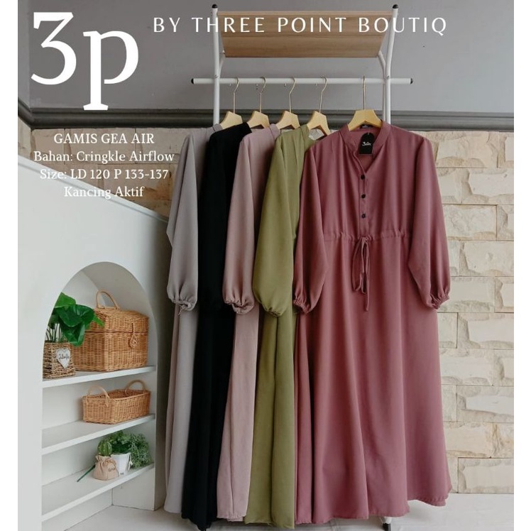 Gamis Gea Air | Gamis Crinkle By 3 Point