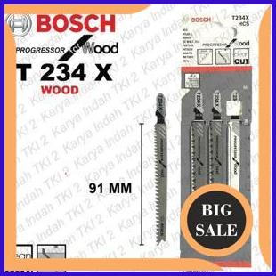 accessories Mata Gergaji Jigsaw Kayu BOSCH T234X Jig Saw Blade Wood PVC Panjang 1F3BZ3