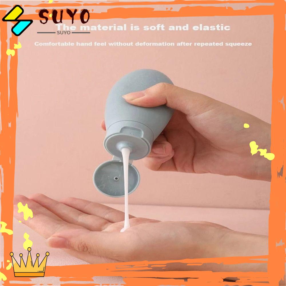 Suyo 3Pcs/Set Botol Travel Nordic Style Lotion Squeeze Wadah Isi Ulang