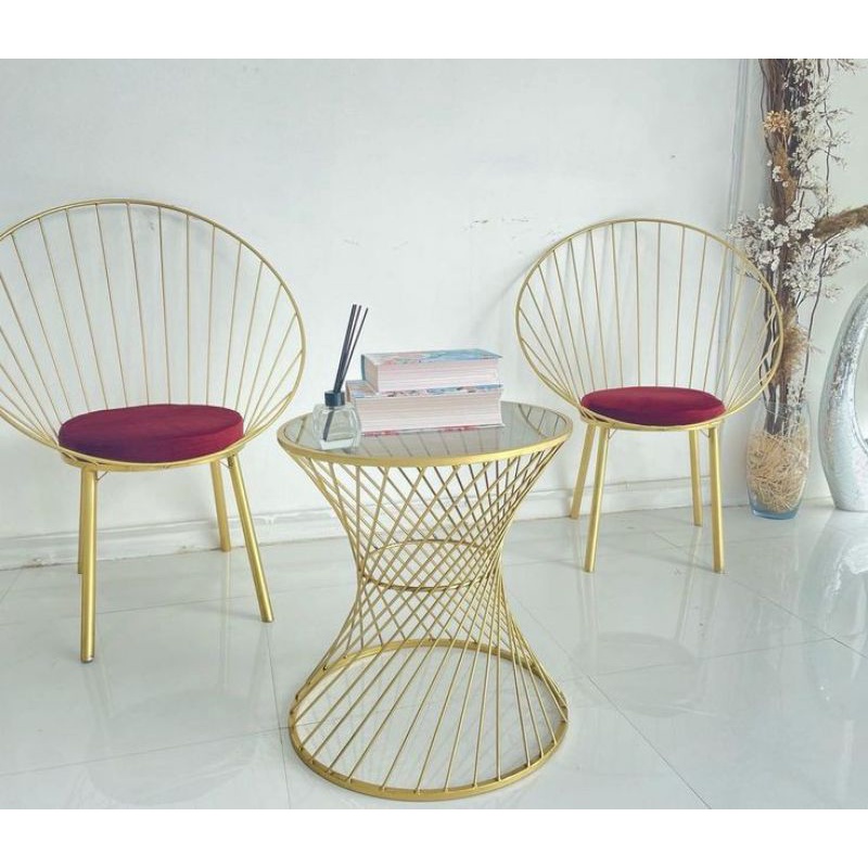 set kursi taman/kursi teras/kursi shabby minimalis