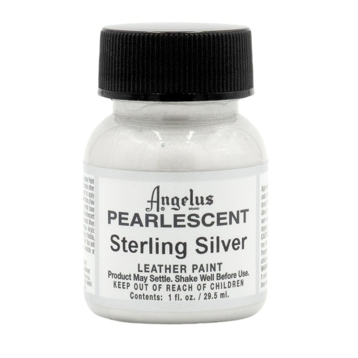 Angelus Pearlescent Sterling Silver Cat Bahan Kulit 1 Oz 29 Ml Usa