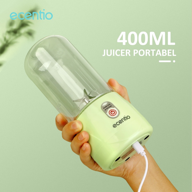 ecentio blender portable/Juicer Usb 410ML portable 6 Mata Stainless Steel Blender volume rendah