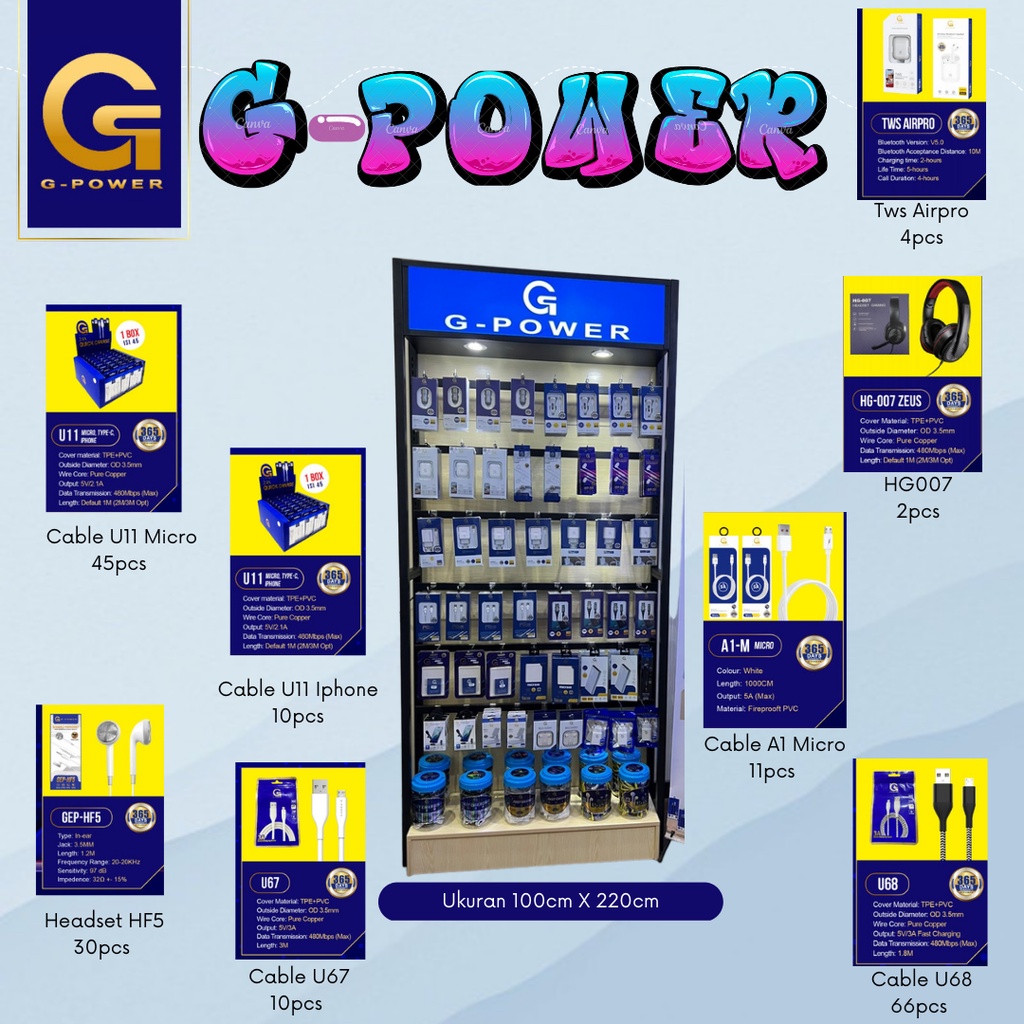 PROMO BARU ACC G-POWER Rak Paling Besar + ACC