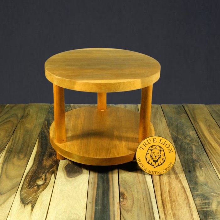 STAND KUE KAYU 2 SUSUN/STAND CUPCAKE/RAK KUE