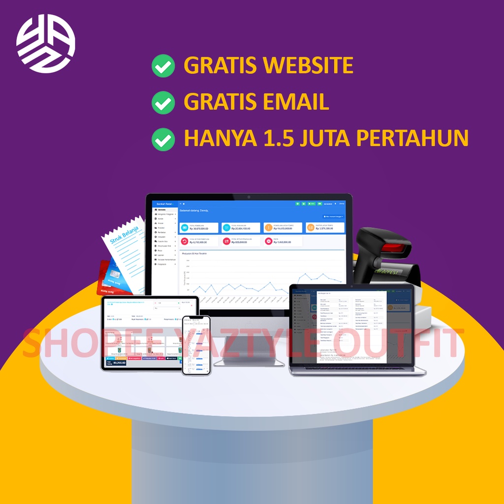 Software Kasir Online ERP Terbaik Di Indonesia YAZCORP