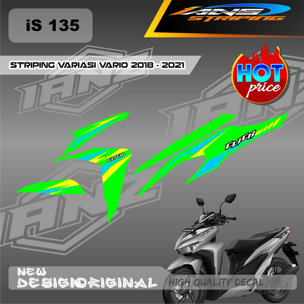 NEW STRIPING VARIO Led Vario 150 MOTIF GRAFIK RACING BAHAN HOLOGRAM / NON HOLOGRAM IS135