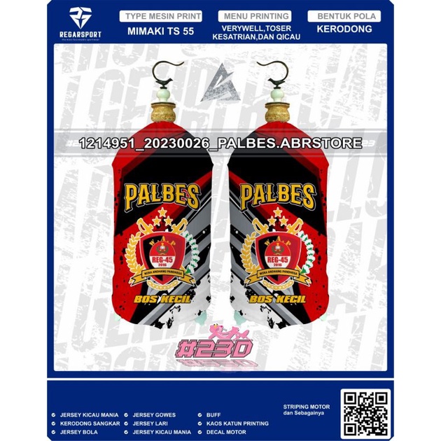 krodong sangkar burung Lovebird full print free custom