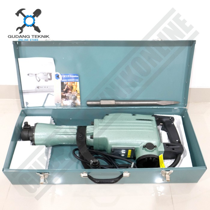 Demolition Jack Hammer Electric 1200 Watt BZ8865 BENZ / Mesin Bor Bobok Tembok Beton Listrik 1200W BZ 8865 BENZ