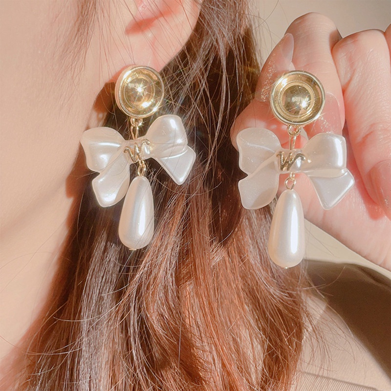 Anting Tusuk Wanita Romantis Mutiara Imitasi Halus Anting Perempuan Untuk Hadiah Pesta Perhiasan Kualitas Top