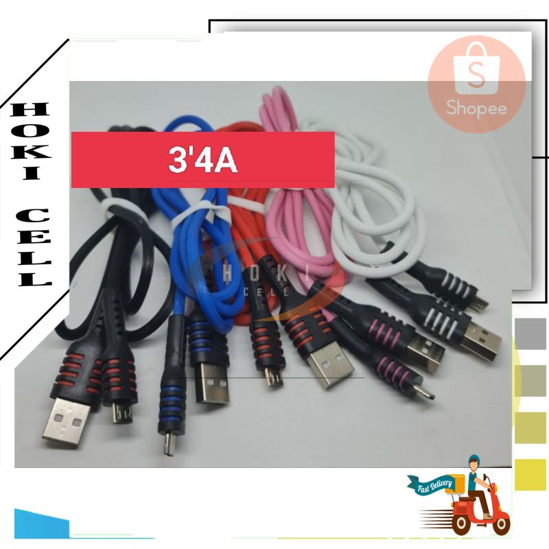 Cabel cas hp Android/CABEL data zbook tersedia untuk TYPE C DAN TYPE MICRO