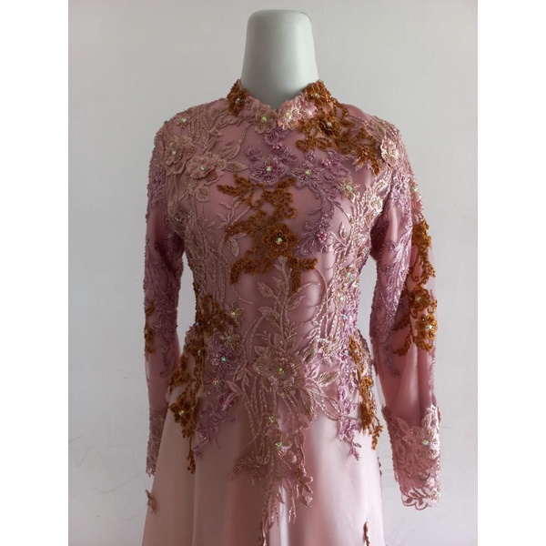 GAUN PESTA ROSE GOLD