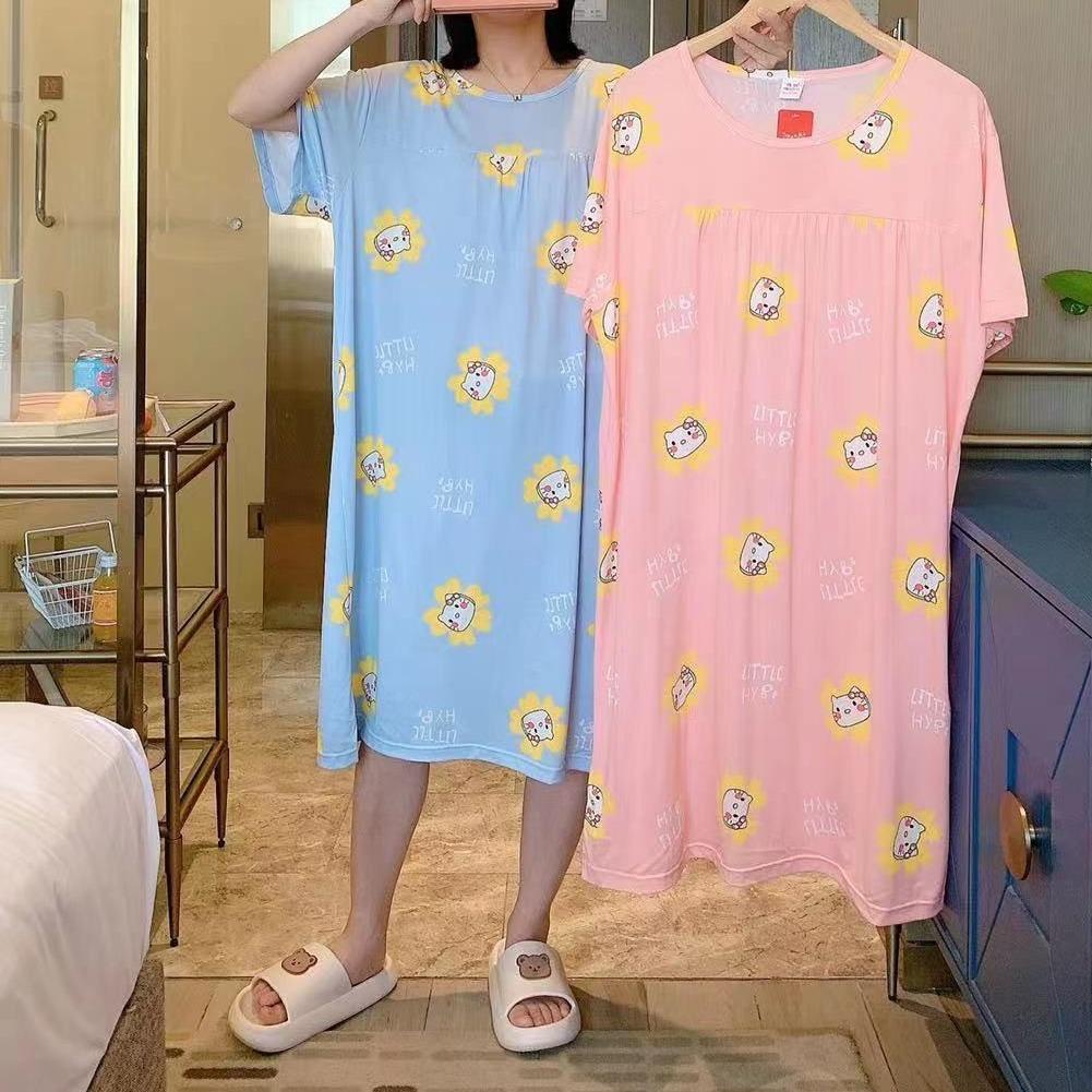 KAWAI BAJU TIDUR DASTER DRESS JUMBO TANPA KANTONG LD 130 OVERSIZED IMPORT