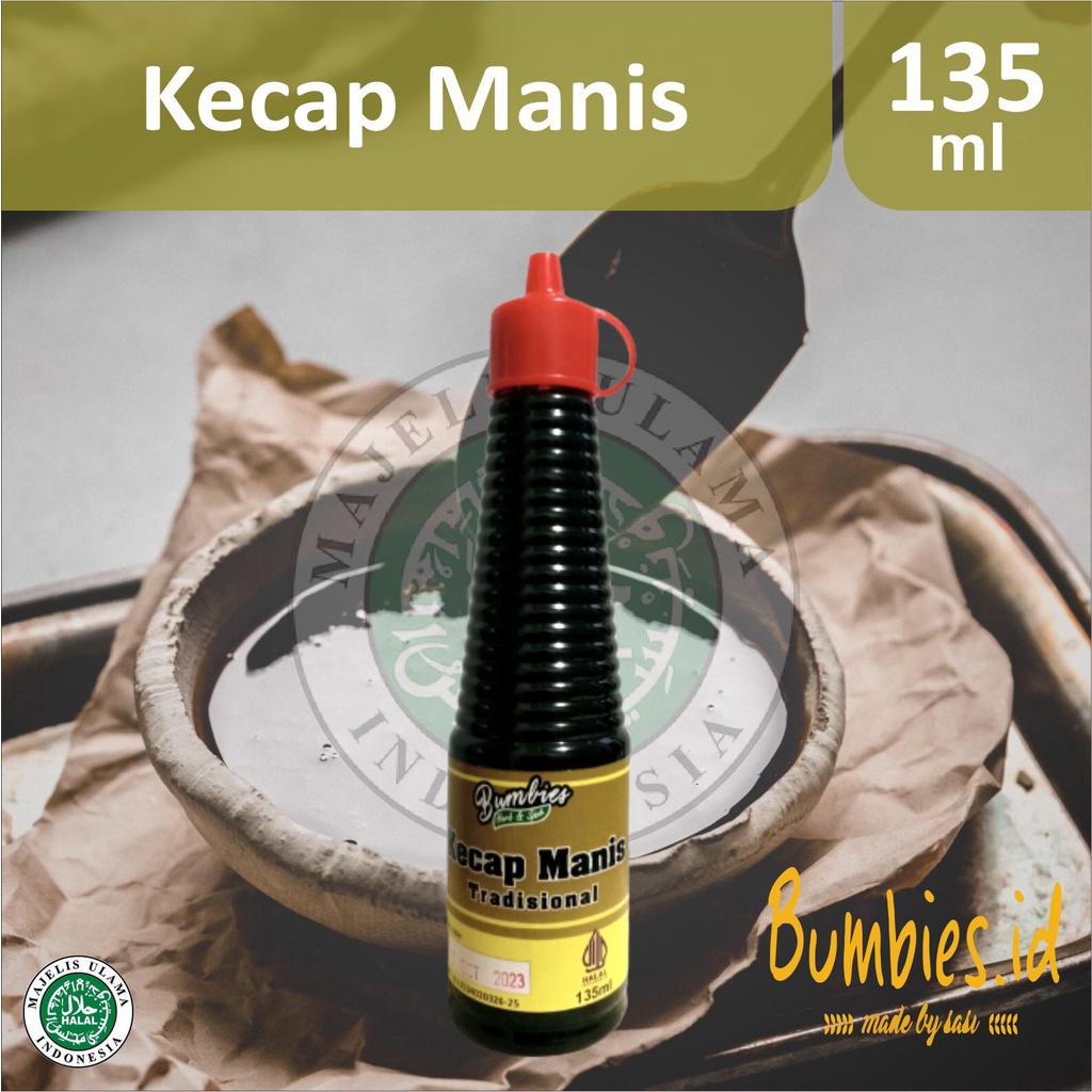 Kecap Manis Tradisional Bumbies Condiment 135ml HALAL | sweet soy sauce | Kecap Botol