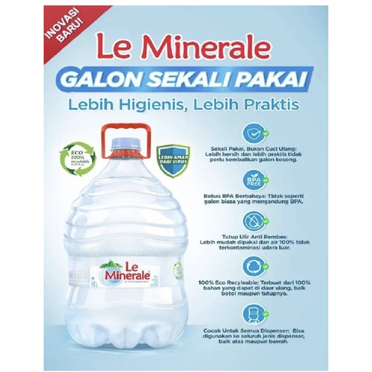 Le Minerale Galon 15 L