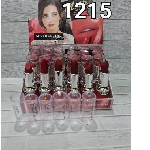 ☆ LUSINAN 12PCS LIPSTIK REVLON MAYBELINE HOLDMORNING NUDE ۩