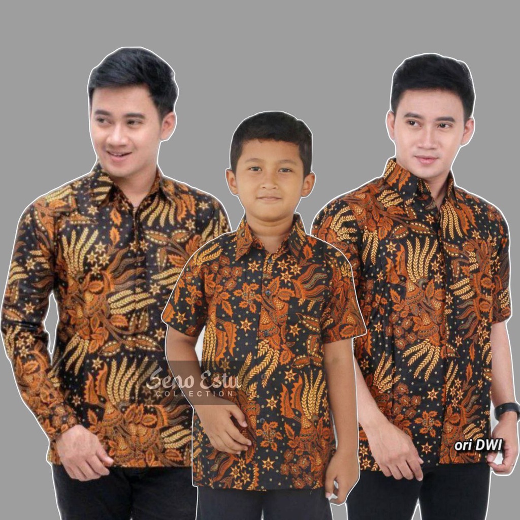 Batik Couple Ayah Dan Anak Laki Laki Modern/kemeja batik pria lengan panjang/Batik pria lengan panjang/Batik pria Lengan pendek/Batik anak laki laki/kemeja batik anak laki laki modern