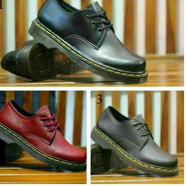 ✼ SEPATU DOCMART DR. MARTENS DR MARTENS LOW BOOTS CASUAL PRIA ➬