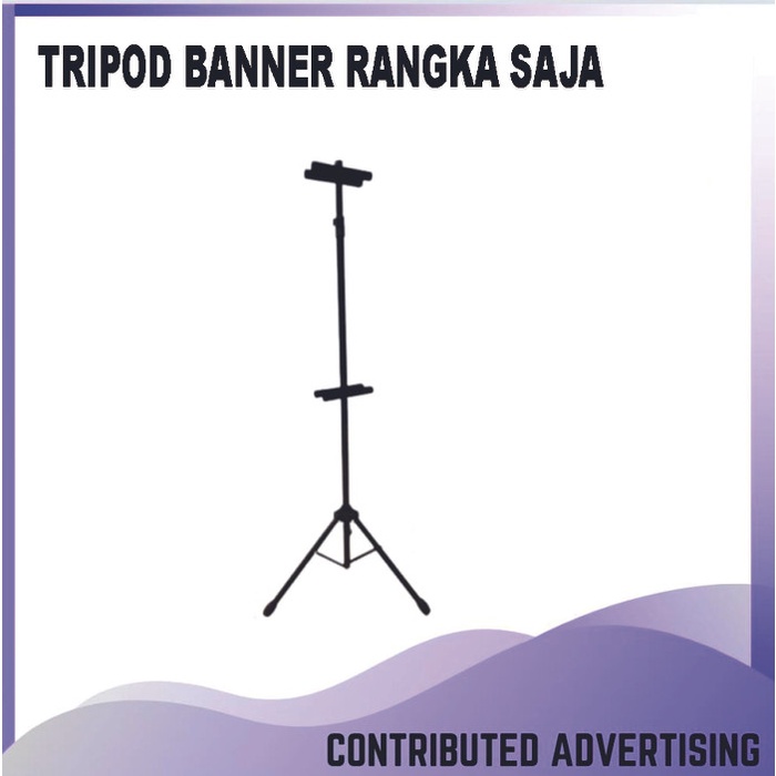 

[[JNT COD]] Tripod Display / Stand Banner Tripod Poster / Stand banner Berdiri - Rangka Saja