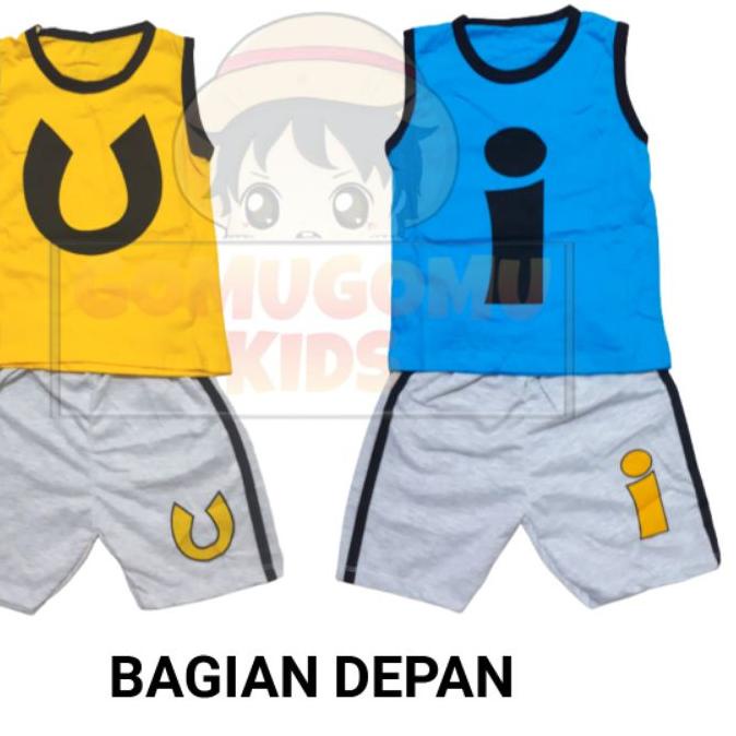 ✬ Baju Upin Ipin / Setelan Anak Upin Ipin / Singlet Upin Ipin ✷