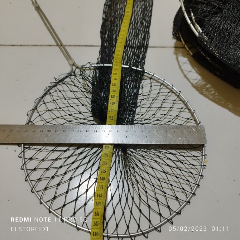 KERAMBA IKAN 145cm Ring 23cm Kerumbu Koja Tusuk Tancap dan Double Ring Tampar kuat anti yuyu