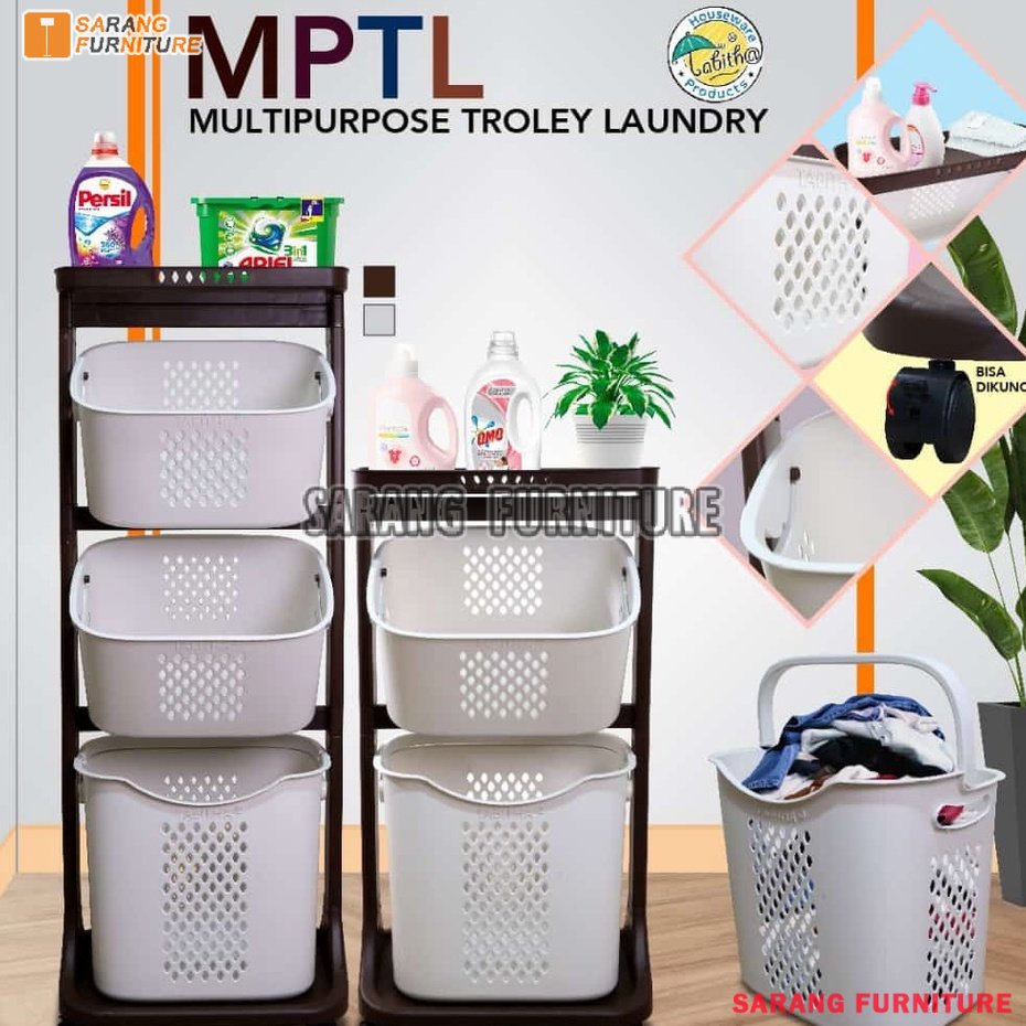 Rovega Laundry Basket Rak Keranjang Baju Kotor RLB-300 Terbaru Murah