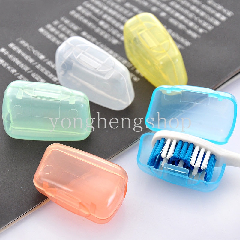 5pcs / set Toothbrush Head Cover Holder Hiking Camping Travel Portable Tooth Brush Cap Case Germproof Toothbrushes Protection Covers Bathroom Supplies