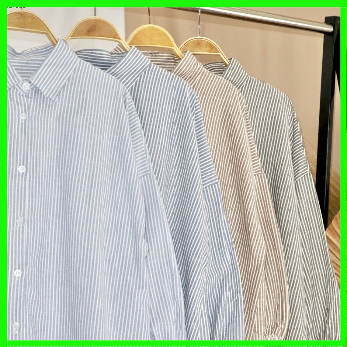 K53 KEMEJA SALUR WANITA BAJU ATASAN OVERSIZE LENGAN PANJANG JUMBO XXXL BAJU WANITA BUSUI FRIENDLY FU