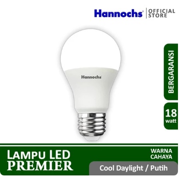 Lampu LED Hannochs Premier LED Bulb 18W Putih Garansi 1 Tahun - LED Premier Hannochs 18 Watt