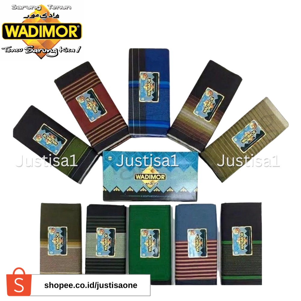 Sarung WADIMOR Motif Horison Horizon Padang Tiga Dara Hawai Hawaii Manik Kain Samping Tenun Bahan Katun Motif Dewasa Pria Laki Cowo Sholat Solat Kang Santri Pesantren Tanggung Grosir Hadiah Souvenir Sovenir Lebaran Haji Sunatan Khitanan Tahlilan Hajatan