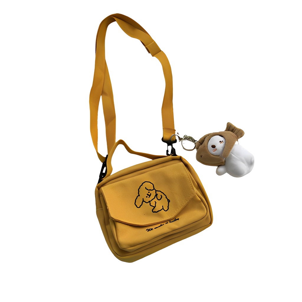 SHB DOGGY - Tas Selempang Slingbag Mini Tas Slempang Wanita Kanvas