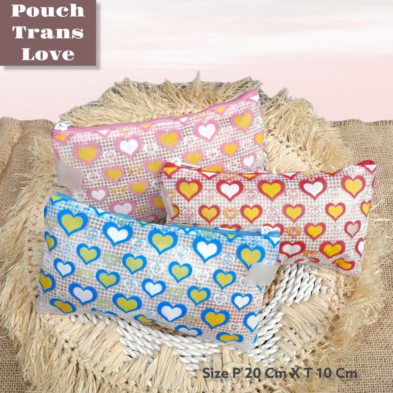 

POUCH TRANSPARAN ZIPPER LUCU / POUCH TRANSPARAN AESTHETIC