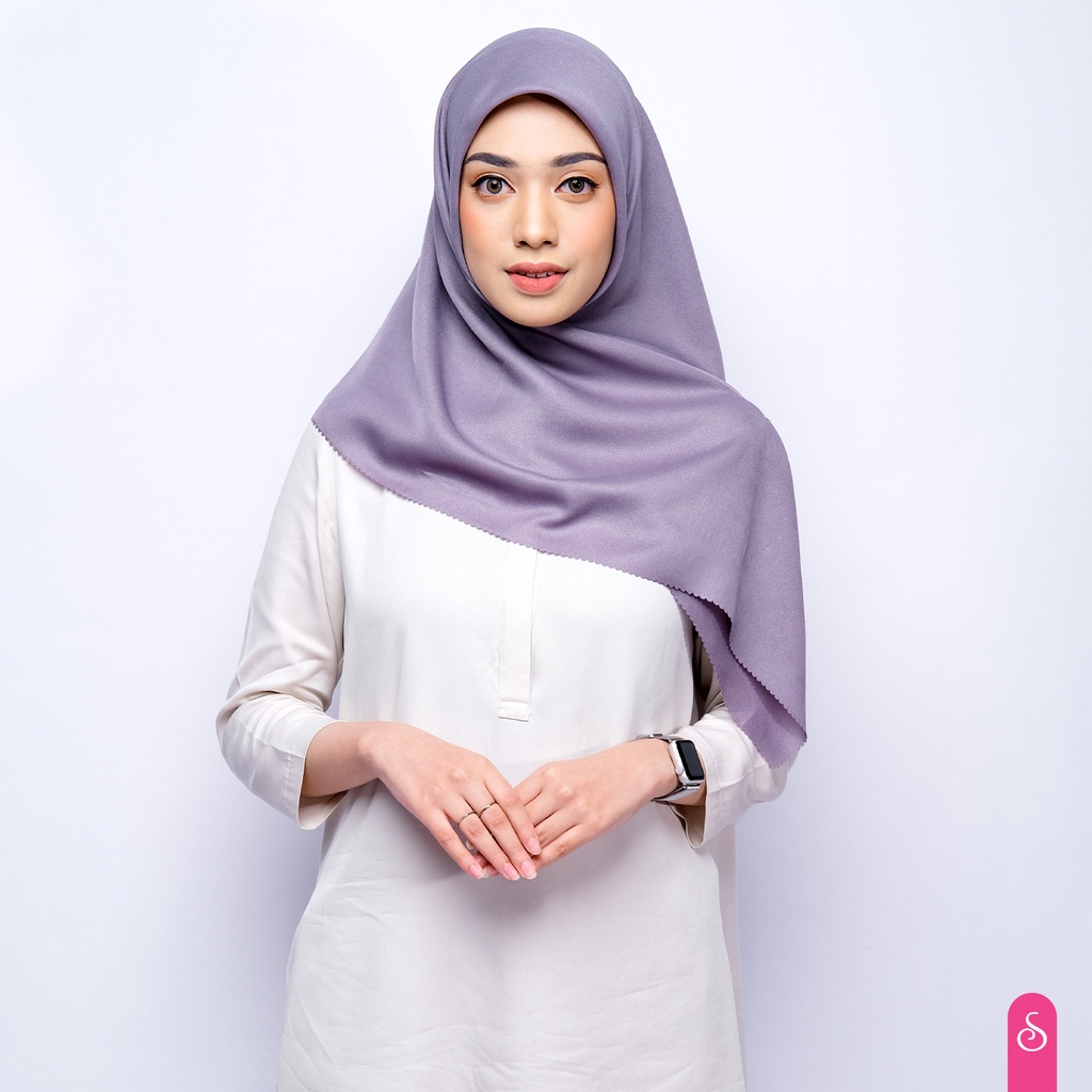kerudung hijab / jilbab segi empat SHINAR GLAMOUR glitter glowing lasser cut ansania dan azara origi
