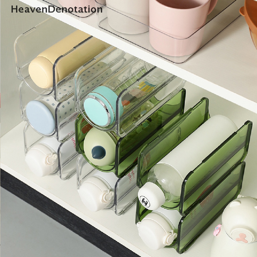 [HeavenDenotation] Botol Air Organizer Kreatif Tempat Penyimpanan Lemari Anggur Dapat Ditumpuk Rak Anggur HDV