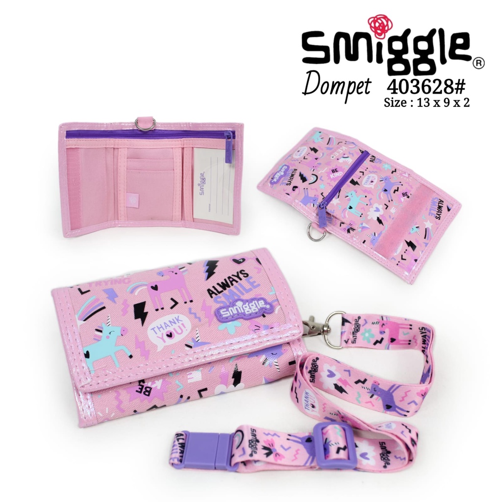 Smiggle Wallet Dompet Anak lanyard