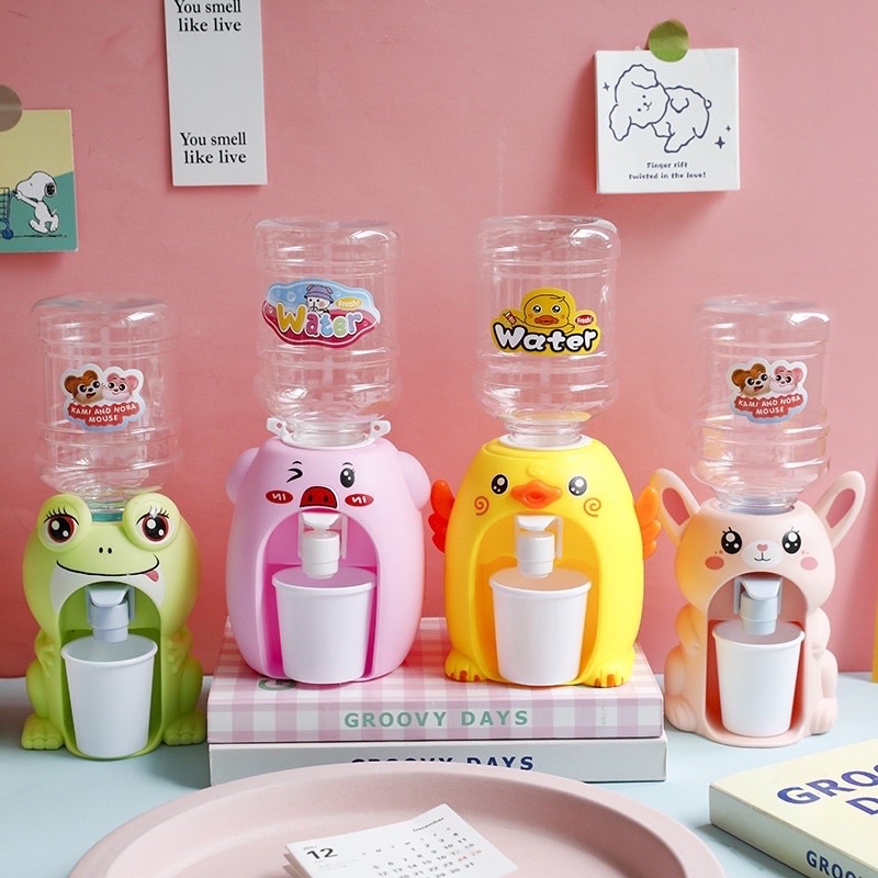 COD - HZ - Dispenser Anak Free Gelas dan Galon Dispenser Mini Portable Anak Air Minum Karakter Anima
