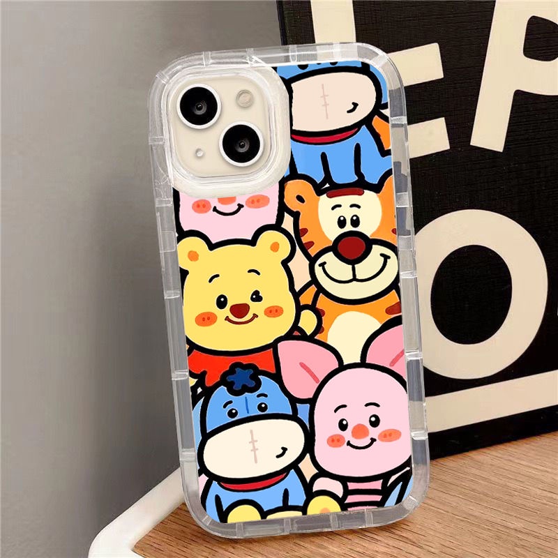 IPHONE Soft Phone Case Kompatibel Untuk Iphone14 13 11 12 Pro XS Max X Xr7 +8 Plus Casing Lucu TPU Silikon Shockproof Cover