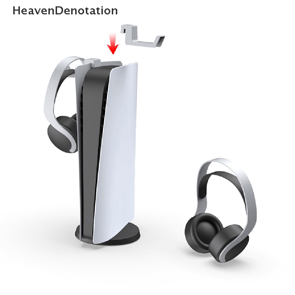 [HeavenDenotation] Headphone Dinding Mount Holder Gantungan Penyimpanan Berdiri Untuk PS5 Host Headset Dukungan Untuk Playstation Konsol Game Aksesoris HDV