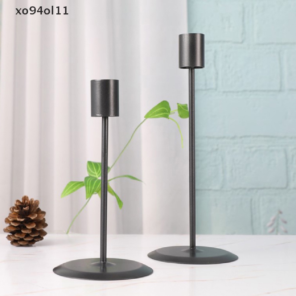 Xo 2Pcs Holder Stand Pernikahan Metal Modern Dekorasi Desktop OL