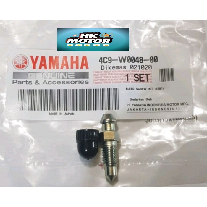 Baut Nepel Pembuangan Stelan Angin Rem Kaliper Depan Rx King Mio HK