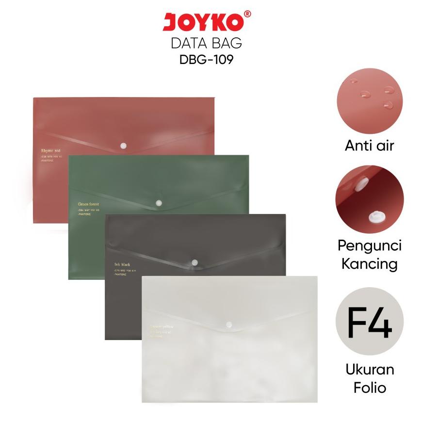 

Q89 MAP KANCING PLASTIK JOYKO DBG-109 | DATA BAG| TAS ORGANIZER UKURAN F4 NEW ゅ
